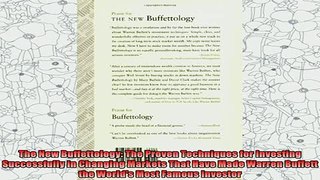 free pdf   The New Buffettology The Proven Techniques for Investing Successfully in Changing Markets