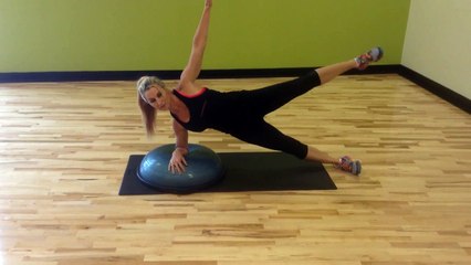 How To Do The Starfish Side Plank on BOSU - Fitness Training For Females - FxFitness.ca