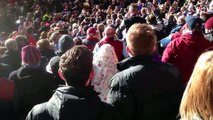 Burnley v QPR , 2nd May 2016 , Joey Barton surrounded trying to get to his kids