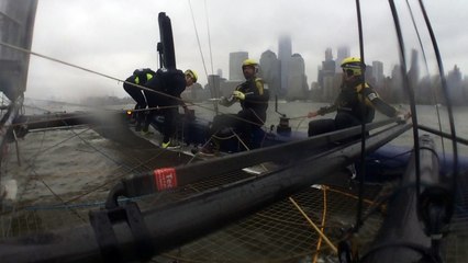 America's Cup World Series in New York onboard Artemis Racing