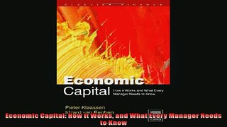 FREE PDF  Economic Capital How It Works and What Every Manager Needs to Know  BOOK ONLINE