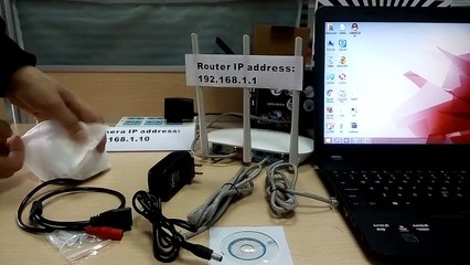 How to connect elp 720p dome ip camera with RJ45(ip4100VR)