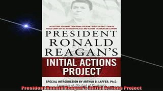 READ book  President Ronald Reagans Initial Actions Project READ ONLINE