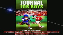 READ book  Journal For Boys 101 Thought Provoking Questions Journal Questions For Boys Sports Full Free