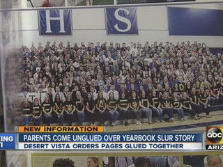 Parents come unglued over yearbook slur story