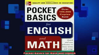 Free Full PDF Downlaod  Pocket Basics for Math and English Full EBook