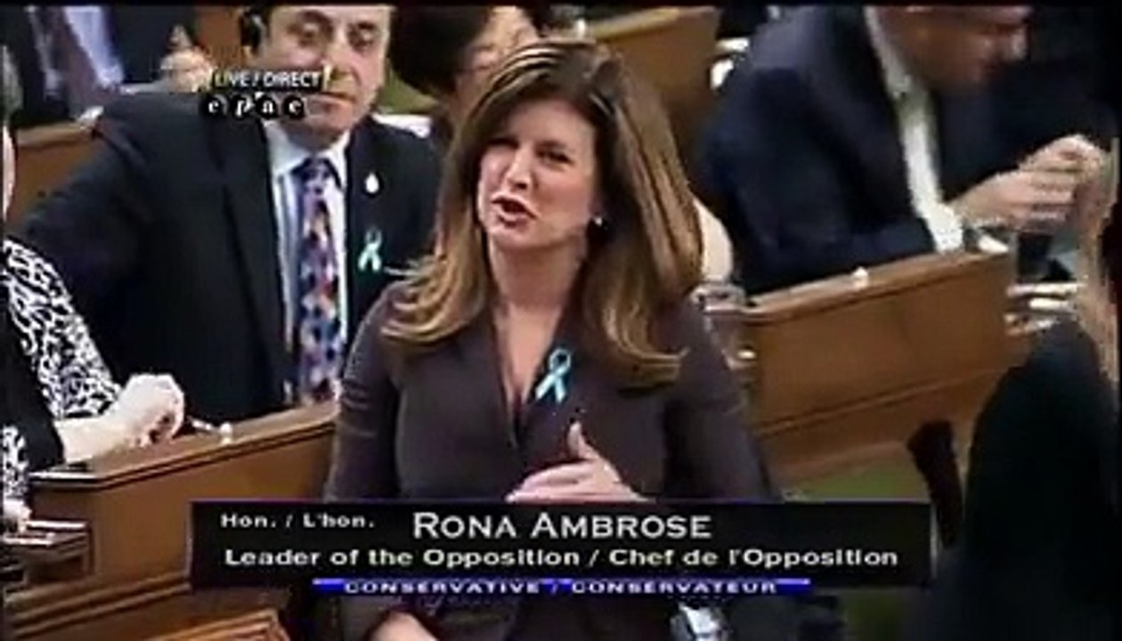 Good looking Rona Ambrose leashes out at awesom...