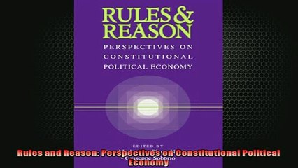 FAVORIT BOOK   Rules and Reason Perspectives on Constitutional Political Economy  FREE BOOOK ONLINE