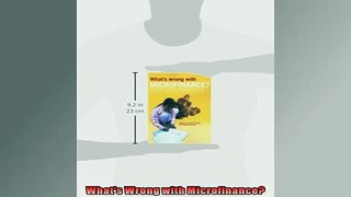 READ book  Whats Wrong with Microfinance READ ONLINE