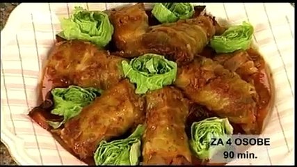 Sarma od teleće jetrice - glavno jelo