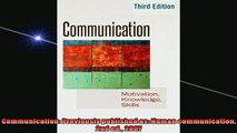 READ book  Communication Previously published as Human communication 2nd ed 2007  FREE BOOOK ONLINE