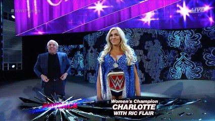 Women's Championship: Charlotte © (w/ Ric Flair) vs. Natalya (w/ Bret "The Hitman" Hart)