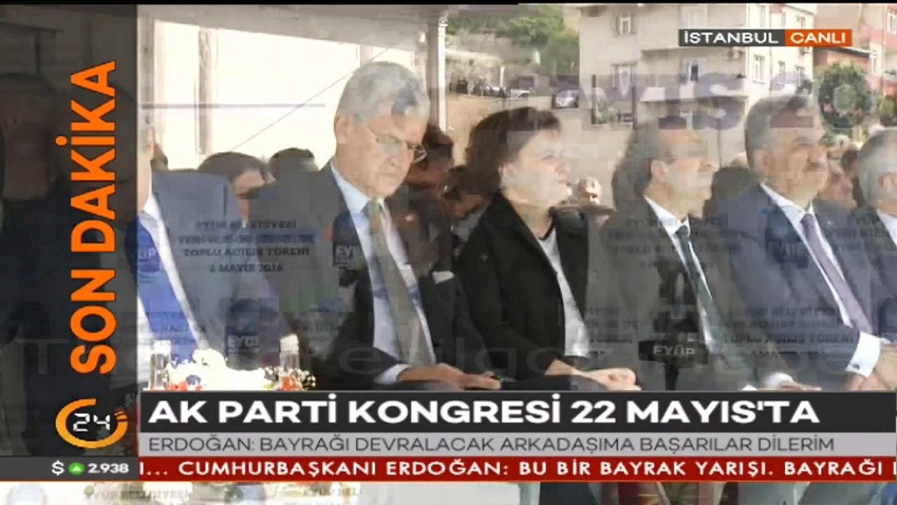 RECEP TAYYİP ERDOĞAN-6 MAYIS 2016-AK PARTİ KONGRESİ 22 MAYIS'TA-İSTANBUL