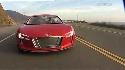 Audi e-tron on the Pacific Coast Highway