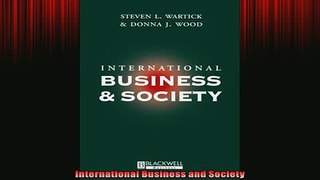 READ book  International Business and Society  FREE BOOOK ONLINE
