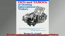 FREE PDF DOWNLOAD   The Dos and Taboos of Hosting International Visitors  BOOK ONLINE