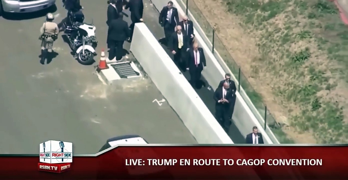 Can t Stump the Trump  Donald Trump Eludes Protesters in SF like a BOSS.