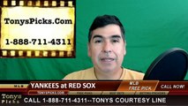 New York Yankees vs. Boston Red Sox Pick Prediction MLB Baseball Odds Preview 4-29-2016