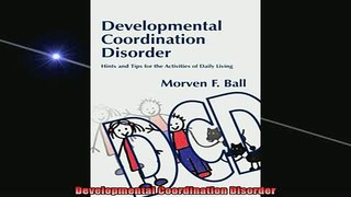 READ book  Developmental Coordination Disorder Full EBook