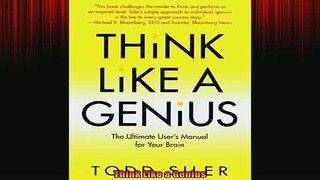 READ book  Think Like a Genius Full Free