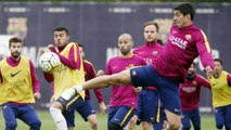 FC Barcelona training session: Final training session before the derby