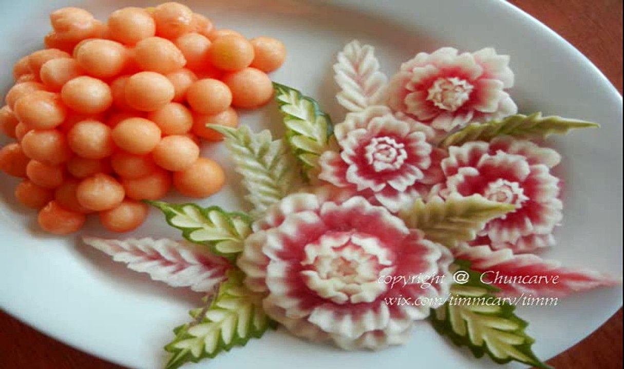 Chuncarve-Peonies Fruit Platter part 1