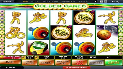 Golden Games ilmainen kasino kolikkopeli Playtech Video Esikatselu