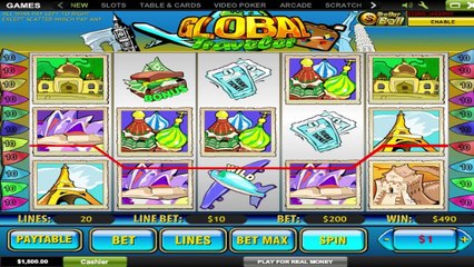 Global Traveler ilmainen kasino kolikkopeli Playtech Video Esikatselu