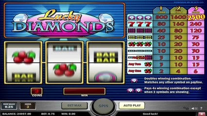 Lucky Diamonds ilmainen kasino kolikkopeli Play n Go Video Esikatselu