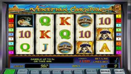 Venetian Carnival ilmainen kasino kolikkopeli Novomatic Video Esikatselu