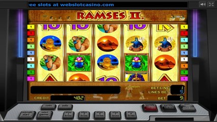 Ramses II ilmainen kasino kolikkopeli Novomatic Video Esikatselu