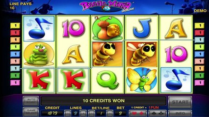 Beetle Mania ilmainen kasino kolikkopeli Novomatic Video Esikatselu