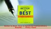 PDF  Better to Best How to Speak for Extraordinary Results    Every Time Free Books