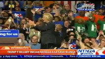 Clinton vs. Trump, empieza la batalla hacia la Casa Blanca ante una eventual nominación de sus partidos