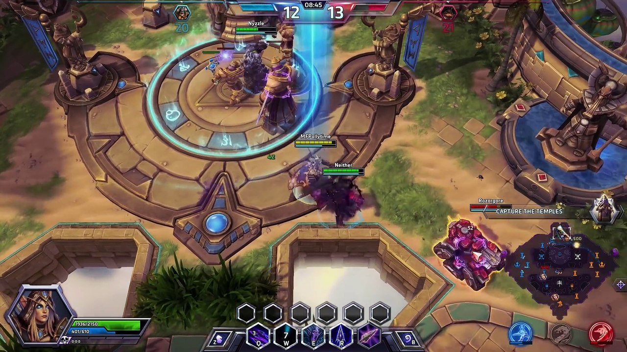 ♥ Heroes of the Storm (Gameplay) - Sylvanas Windrunner, Talent Gates (HoTs Quick Match)