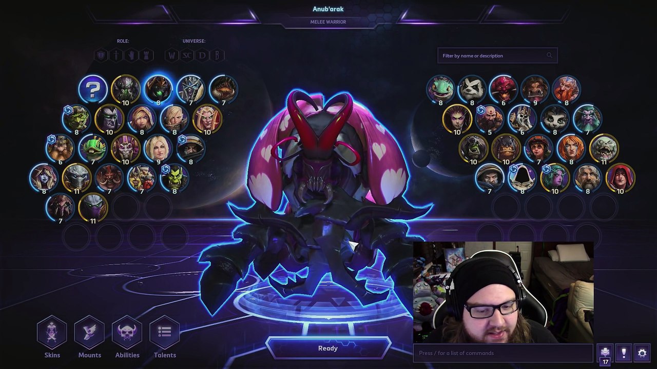 ♥ Heroes of the Storm (Gameplay) - Anub arak (HoTs Quick Match)