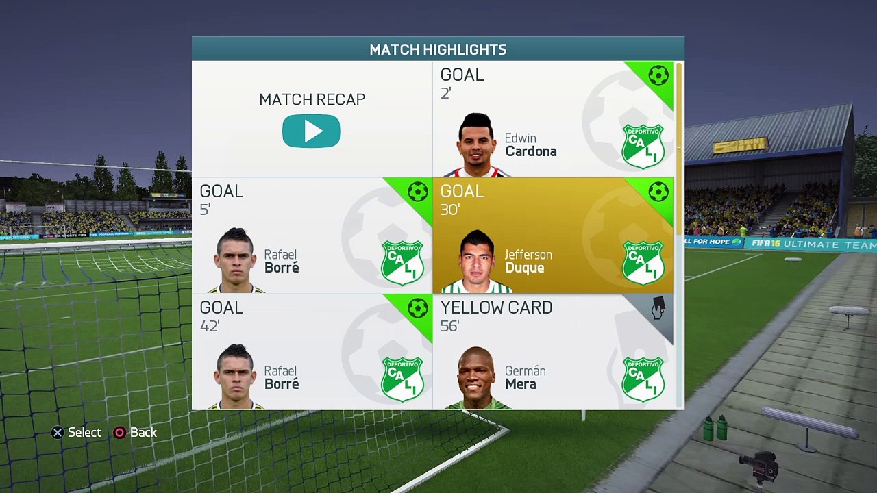 8 Goals FIFA 16