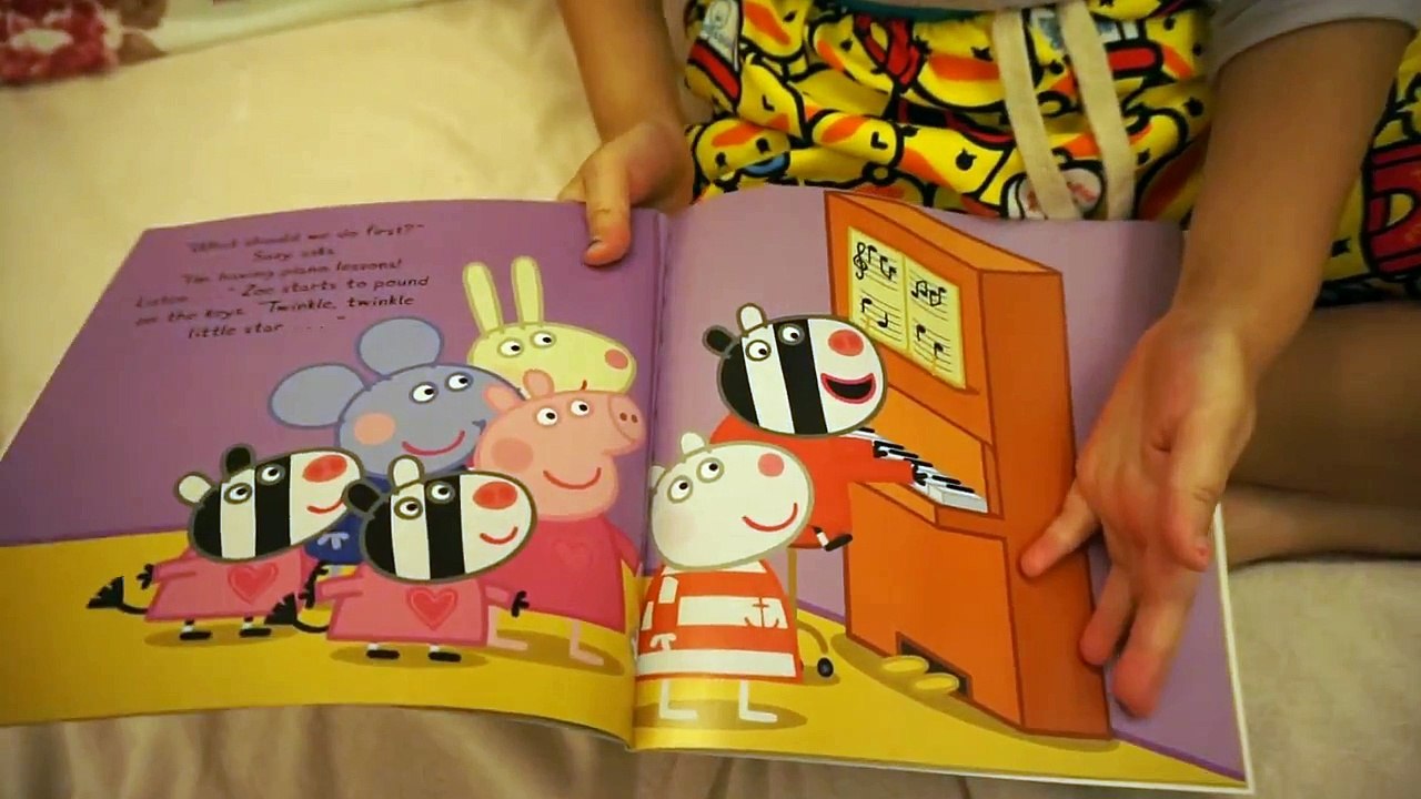 SillyChiYan reads you a Peppa Pig Book - Peppa's first sleepover