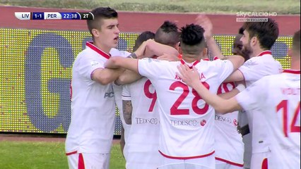Alexis Zapata  Goal HD - Livorno 1-1 Perugia - 07-05-2016