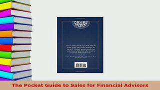 Download  The Pocket Guide to Sales for Financial Advisors Free Books