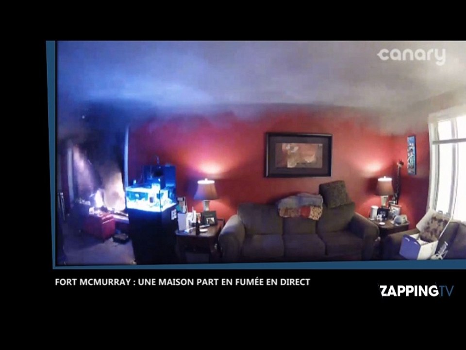 Fort McMurray : L’incendie de l’intérieur d’une maison filmé en direct par une caméra de surveillance (Vidéo)