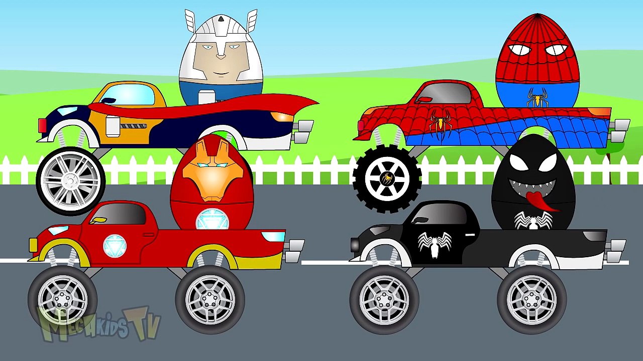 Surprise Eggs For Kids - Spider-man Thor And Iron-man Egg - Kids Video