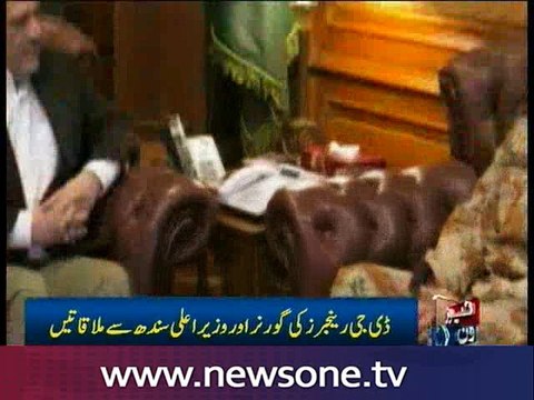 DG Rangers Sindh holds separate meetings with Governor, CM