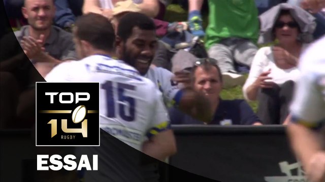 TOP 14 – Pau - Clermont : 10-16 Essai Noa NAKAITACI (CLE) – J23 – Saison 2015-2016