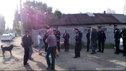 Очередное задержание быдла, новыми копами в Украине