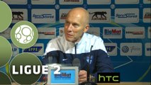 Conférence de presse AJ Auxerre - Havre AC (1-3) : Jean-Luc VANNUCHI (AJA) - Bob BRADLEY (HAC) - 2015/2016