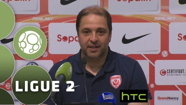 Conférence de presse AS Nancy Lorraine - Evian TG FC (1-0) : Pablo CORREA (ASNL) - Romain REVELLI (EVIAN) - 2015/2016