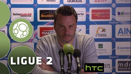 Conférence de presse FBBP 01 - RC Lens (2-1) : Hervé DELLA MAGGIORE (BBP) - Antoine  KOMBOUARE (RCL) - 2015/2016