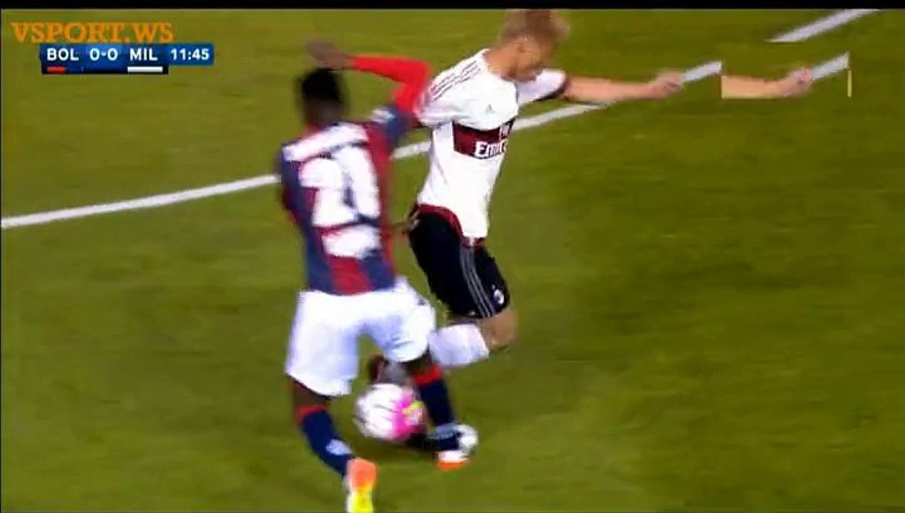 Red Card Amadou Diawara - Bologna vs AC Milan (07.05.2016)