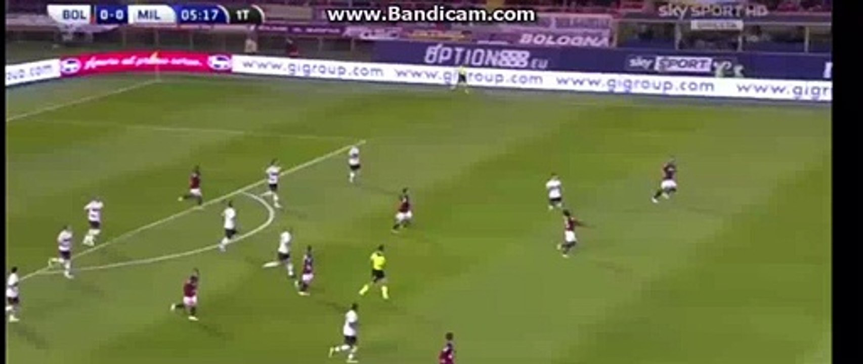 2nd Yellow Card RED CARD Amadou Diawara Bologna vs AC Milan 0705